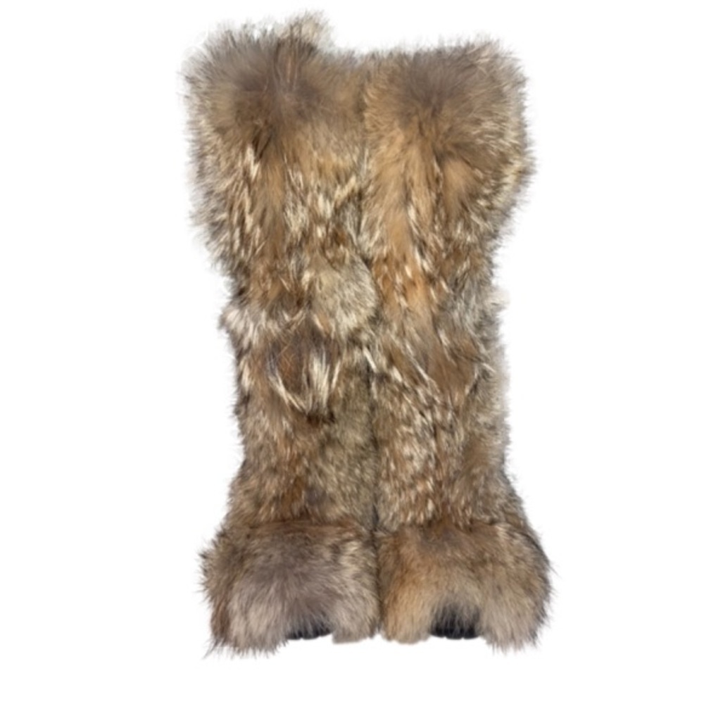 Ralph Lauren Collection Purple Label Dasha Coyote Fur Boot Sz 9B 9N | Actual 5.5
